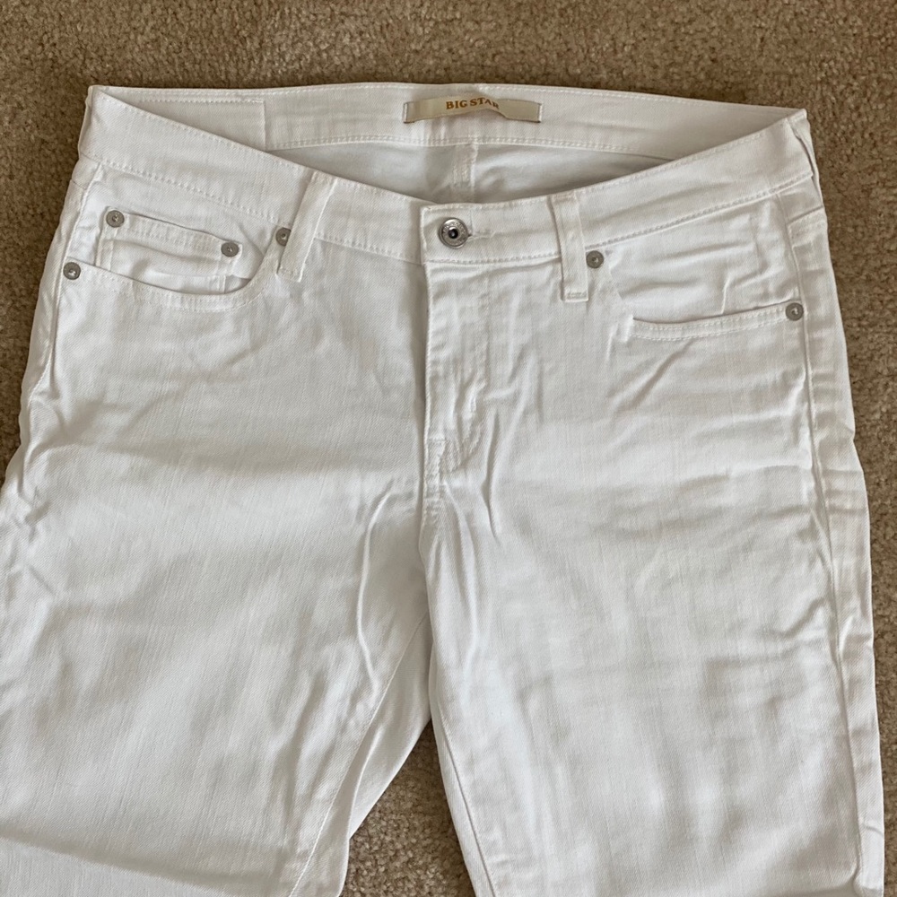 Big Star | white jean capris (sz 31, 25” inseam)